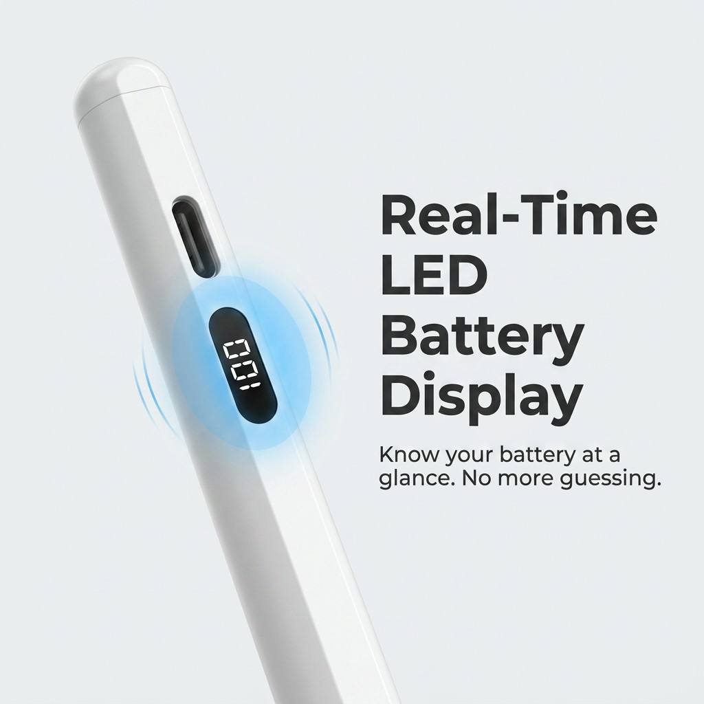 iPad Stylus Pen LED Digital Battery Display Type-C Fast Charge Active Pencil Palm Rejection Tilt 8 Colors OEM Wholesale
