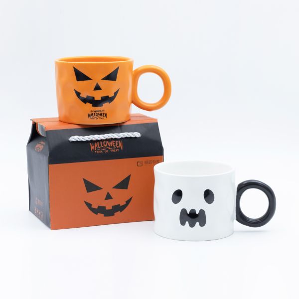 Ceramic Halloween Mug Bulk With Custom Decal And FDA Certified For Gift Stores