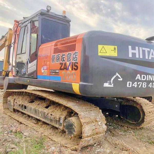 Japan Original Used Hitachi ZX200-3 Crawler Excavator With Crawler Chain Moving Type