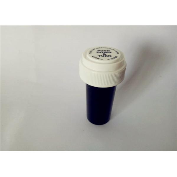 Opaque Black Cannabis Prescription Pill Contain Silk Screen Printing UV Light Blocked