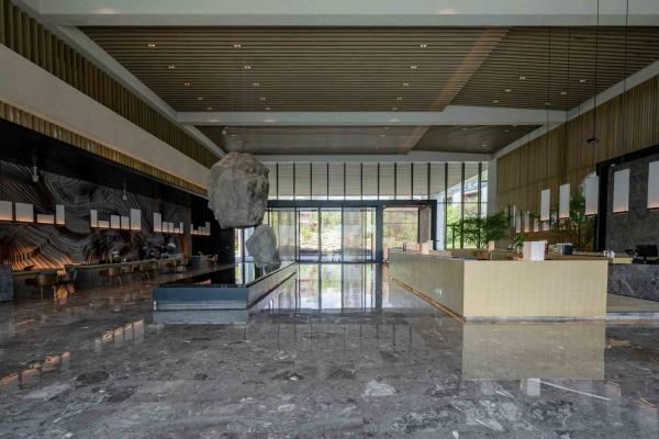 Instalação de móveis de apartamento de estilo resort resistente ao desgaste Sofá e cadeiras personalizados