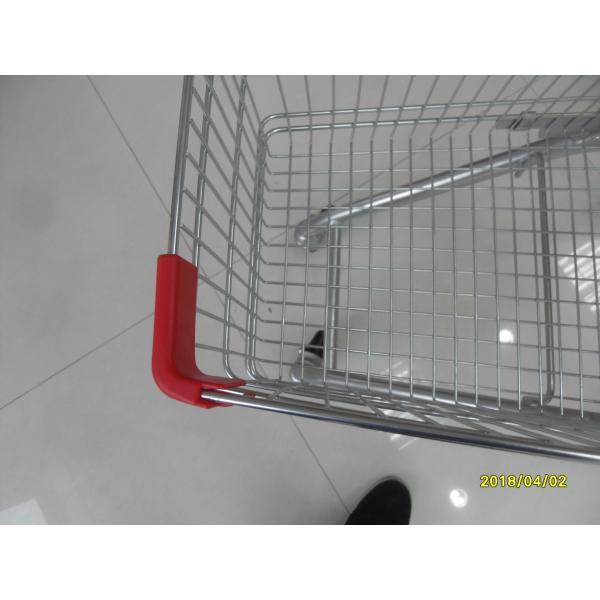 60L Small Shop / Supermarket Shopping Carts With Safty Plastic