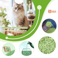 Litière pour chat en tofu parfumée au lait d'origine OEM/ODM avec absorption d'eau en 3 secondes et agglomération à faible poussière
