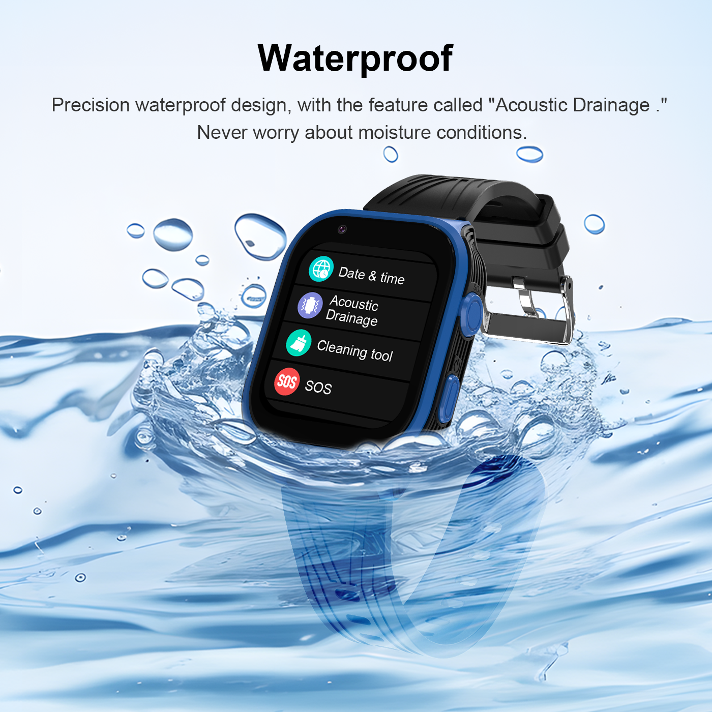 4G 5G Smart Watch with 850mAh Battery HD Camera Video Call Android 81 OS GPS WIFI LBS