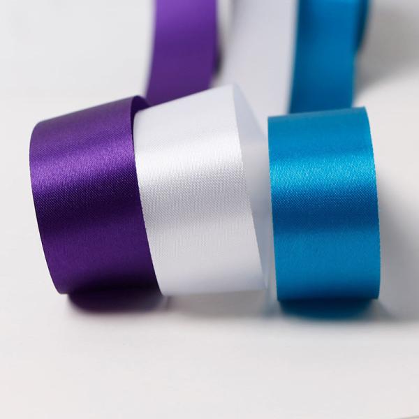 MSD Free Sample Cut Embossed Edge Satin Ribbon for Box Packaging Party Decoration