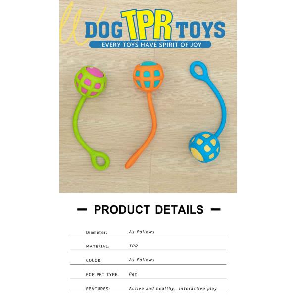 Manufacturer wholesale orange green blue chew dog tpr toys