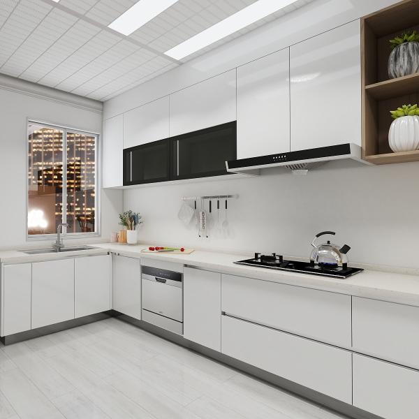 Armazém de cozinha moderno de parede multifuncional de madeira maciça Design moderno