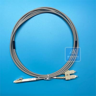 Cable à patch en fibre optique double blindé 3m DLC DSC 2x3.0mm gris LSZH FTTH Cable plat