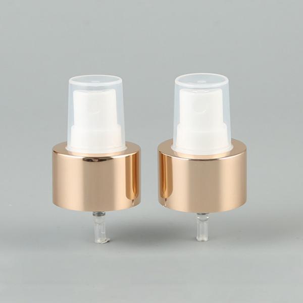 Aluminum rose gold fine mist sprayer pump 20/410 20/400