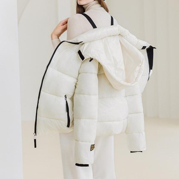 Unisex Casual Print Mechanic Duck Down Winter Clothing Light Weight Feather Puffer Coat