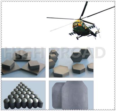 Carboneto à prova de balas do boro das placas do silicone/armadura SIC balística dos aviões cerâmica