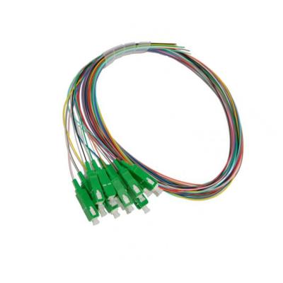 SC cerâmico APC da virola do conector 0.9mm G652D G655 G657A da trança da fibra 12FO