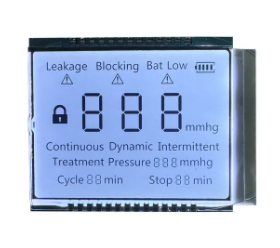 Écran LCD à segments personnalisé blanc monochrome HTN positif 3,3 V 27 broches