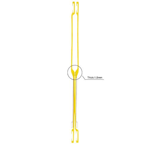 Lames de harnais en acier plates de C en plastique jaune 380mm JW-1240 ISO9001