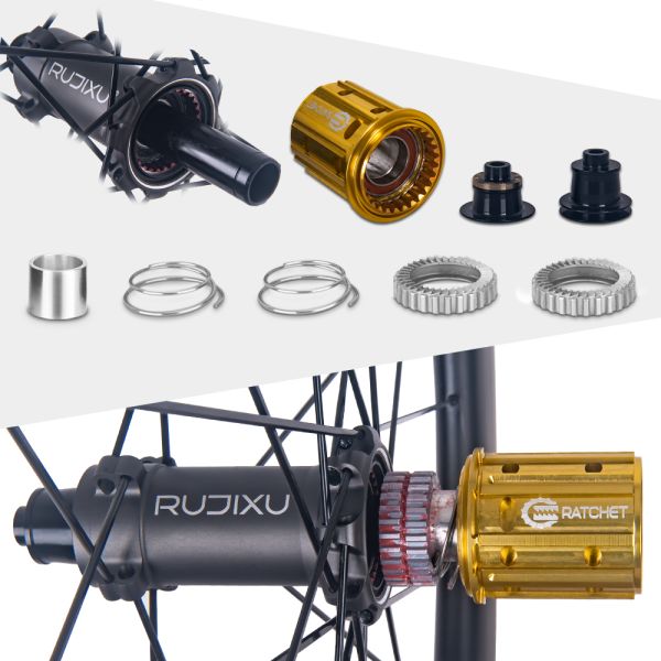 High-Profile 50mm Depth Carbon Fiber V Brake Wheelset with Customizable Decal for Road Bikes