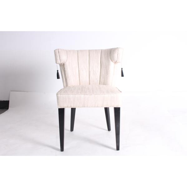 Accent solid wooden chair event french style hotel dining chair armrest chair with accessories