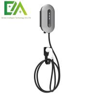 7KW 11KW 22KW Silver Wall-Mounted Electric Vehicle Single Gun AC Charging Pile / Household Commercial Portable Charger