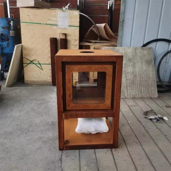 Wood Burning Outdoor Freestanding Corten Steel Stove Metal Fireplace