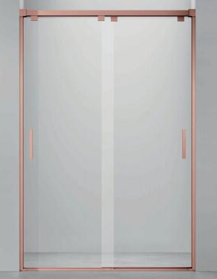 Aluminum,Double Sliding Door ,Bathroom Shower Room,Rose Gold Brushed