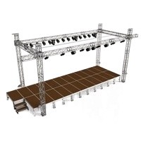 0.5m 1m length 6061-T6 Aluminum Spigot Truss System / Event Truss Structures
