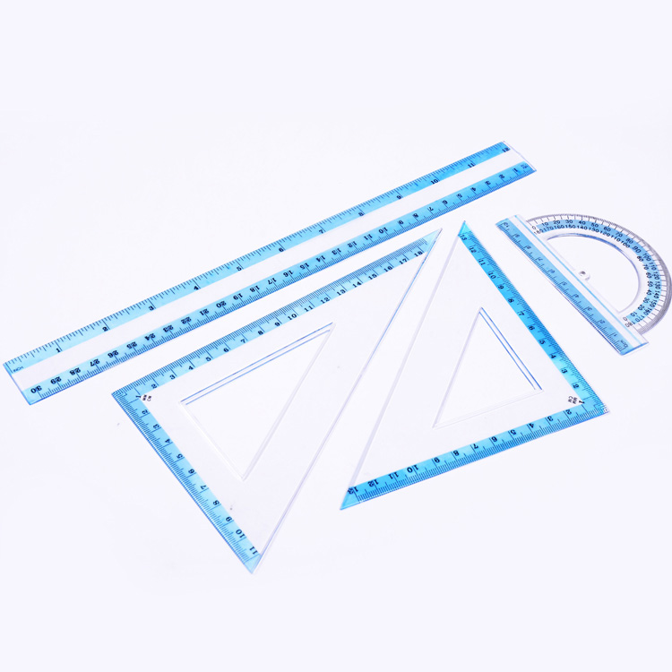 fast moving wholesale 4pcs 30cm geometric ruler set