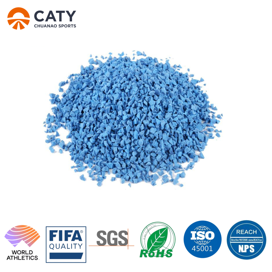 Outdoor Playground Flooring Colored Rubber Granules EPDM Rubber Playground Surface