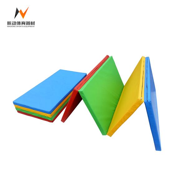 PVC Exercise Mat for Fitness in Gymnasium School Thick Folding Gymnastic Mat
