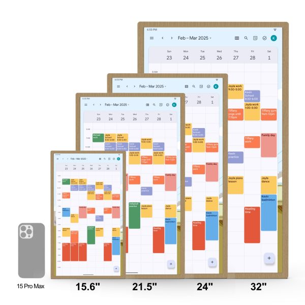 Online Monthly Planner Digital Wall Calendar For Streamlined Family Scheduling