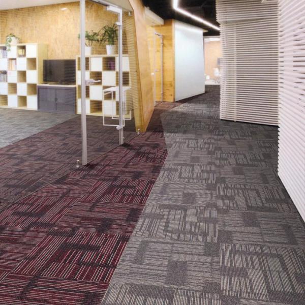 Luxury 100% Nylon Carpet Tiles Total weight 700-750g Contact us for free samples