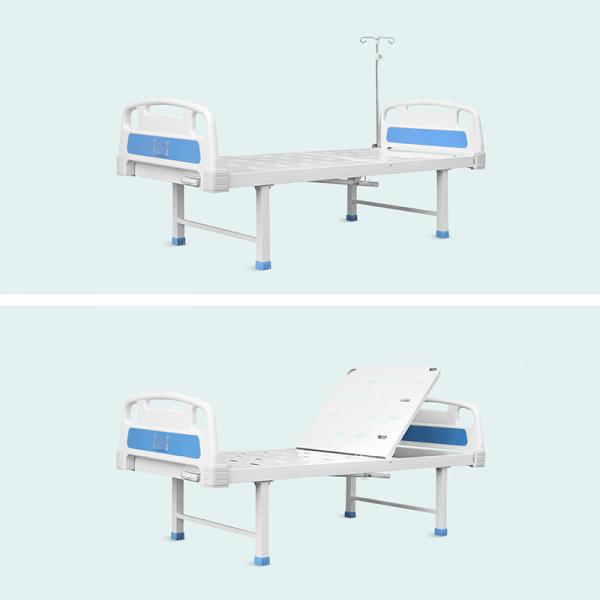 Economic Single Function Adjustable Medical Clinic Furniture Metal Folding Manual Patient Hospital Bed Manufacturers
