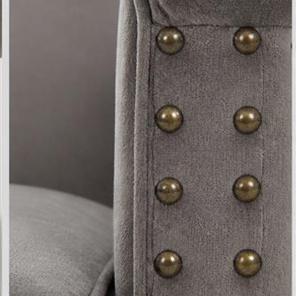 Vintage Nailhead Velvet Accent Chair, Single Seat – CYC-044