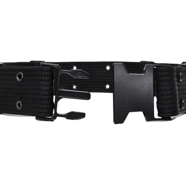Black Quick Release Outer Waterproof PP Custom Webbing Tactical Belt For Men Tactical Training Outdoor Sports And Hiking