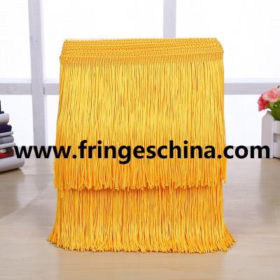 Fluorescent color custom design OEM rayon fringes trimming for garment clothes decoration