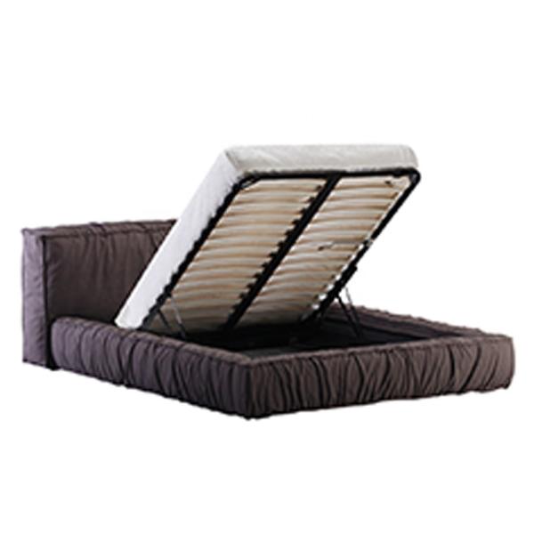 Comfortable Ottoman Bed Queen Breathable With Hand Watered Cloth