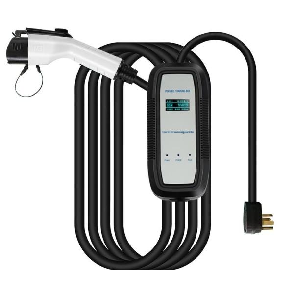 Écran LCD de 1,3 pouces 32A Indicateur LED lumineux ménager Pistolet de recharge de véhicule à énergie nouvelle