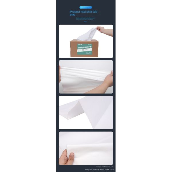KILINE Industrial Strong White Non-Woven Wiping Cloth Oil Absorbing & Dust-Free for Kitchen Use Extractable Degreasing Cloth
