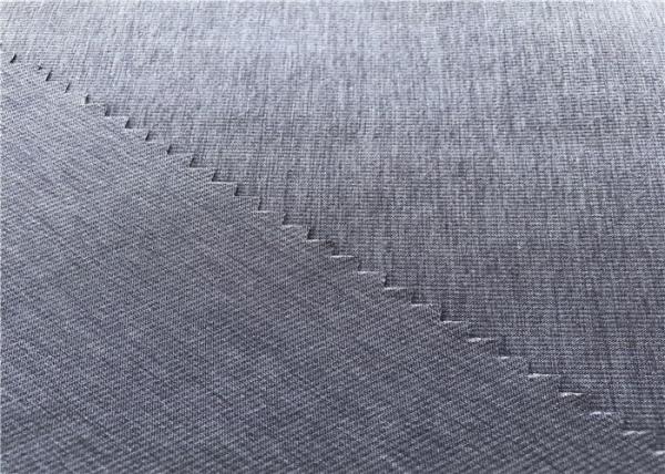 Stripe Coated Polyester Fabric Mechanical Stretch Cationic For Outdoor Sports Wear