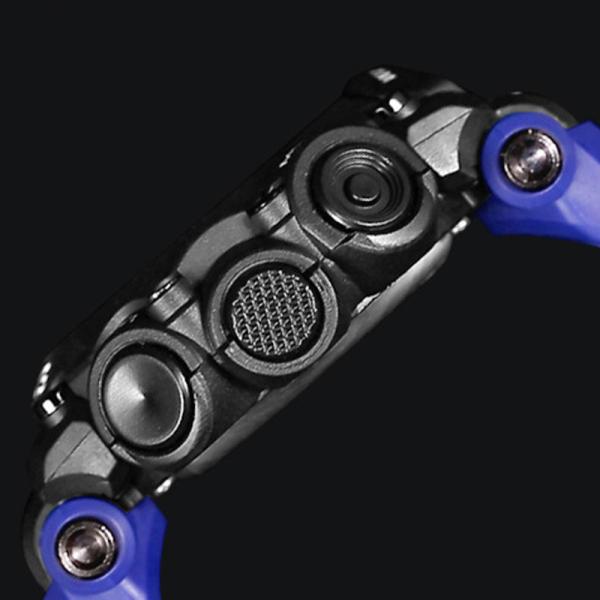 Acrylic Mirror Digital Sports Watch 50 Meters Waterproof Chronograph Wrist Watch