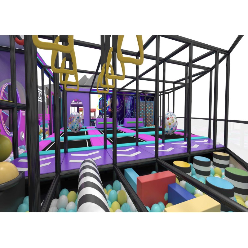 Custom Macaron Soft Play Structure Family Entertainment Center Indoor Home Villa Playground