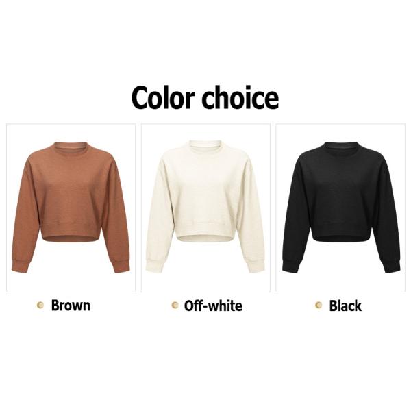 Свободная йога дам покрывает случайный свитер пуловера краткости хлопка хода фитнеса