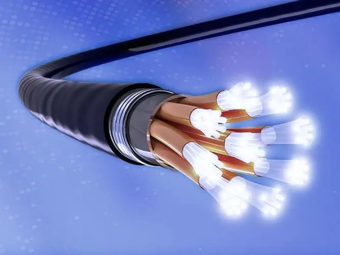 Высокопрочный волоконно-оптический кабель черный GJYXCH Долговечный активный оптический кабель