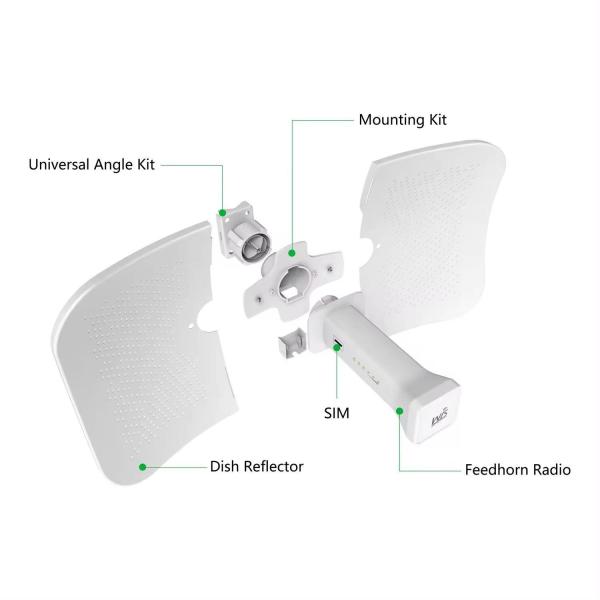 5GHz Outdoor Ap Bridge Point To Point Long Distance For Ubiquiti LBE-M5-23 10KM Link