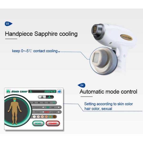 Máquina de depilación láser 755 808nm 1064nm Máquina de láser de diodo para depilación