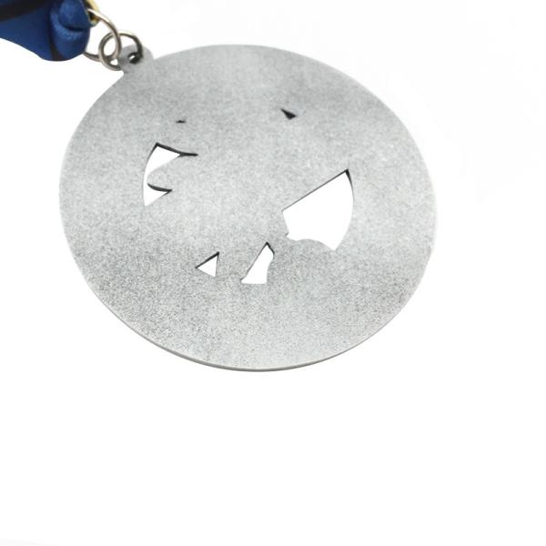 Gold / Silver / Bronze Plated Custom Logo Medal For Sport Zinc Alloy Paint Hollow