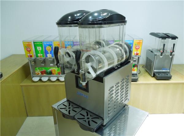 Table Top Commercial Frozen Drink Slush Machine 3 Bowl Stainless Steel Material