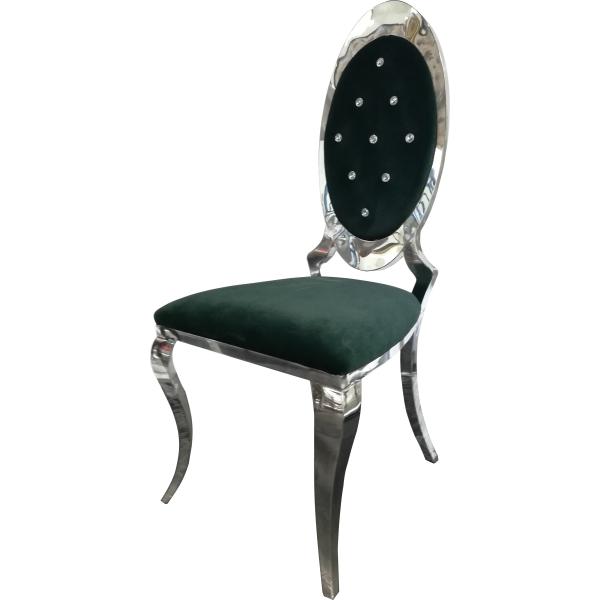 350KG Load Stainless Steel Frame Velvet Wedding Chairs