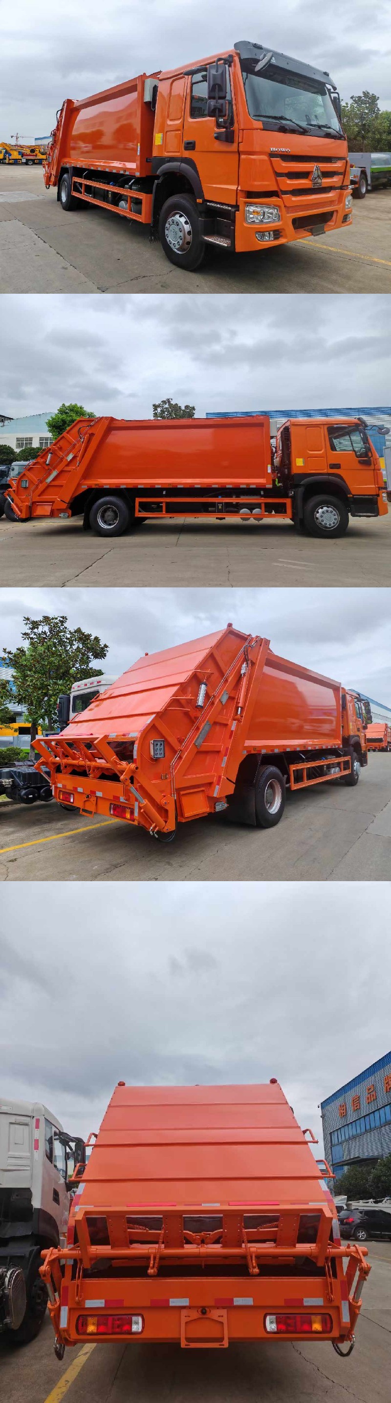 4х2 японский Sinotruck Howo Мусорный компактный грузовик с объемом от 10 до 12 кубических метров