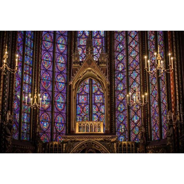 Colored Church Stained Glass ISO9001 Church Windows Stained Glass