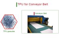 Résine thermoplastique de polyuréthane de la bande de conveyeur TPU