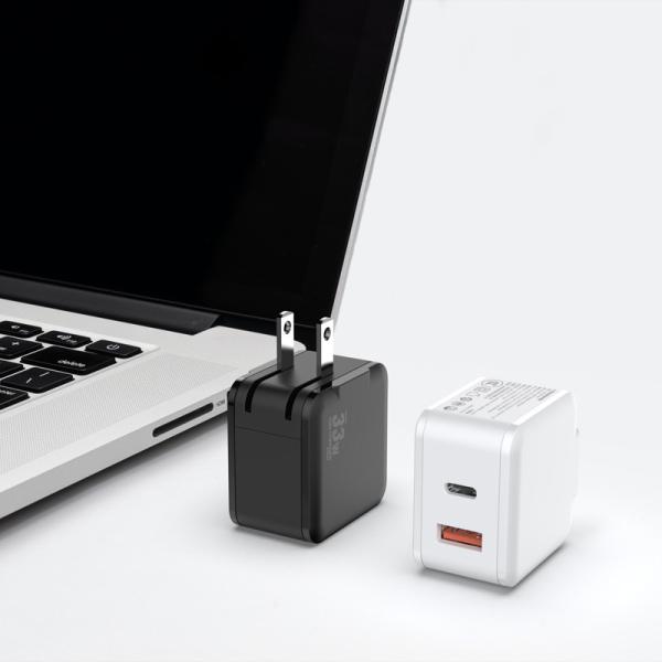 33W QC3.0 USB GaN Type C Charger For MacBook IPhone Android